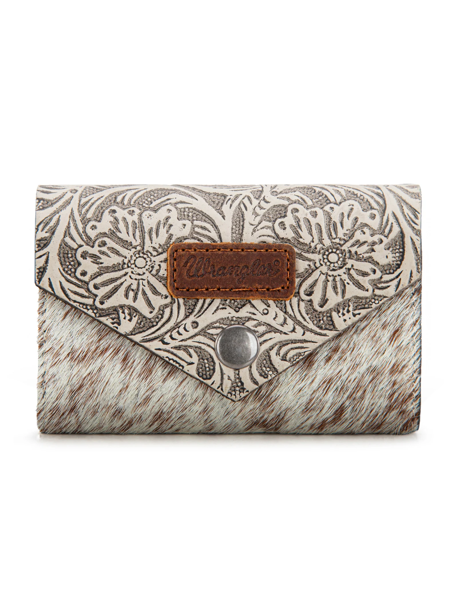 Porte-cartes Hair-On Cowhide Floral