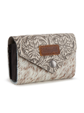 Porte-cartes Hair-On Cowhide Floral