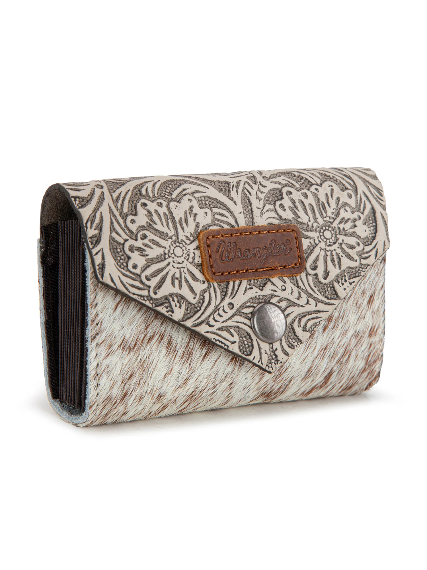 Porte-cartes Hair-On Cowhide Floral