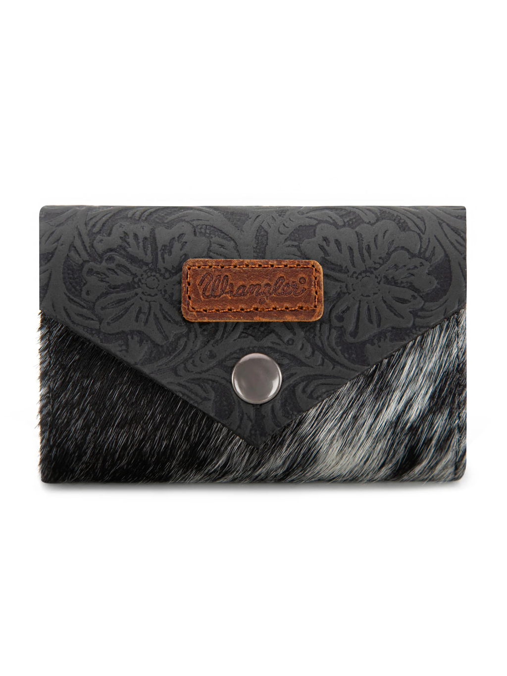 Porte-cartes Hair-On Cowhide Floral