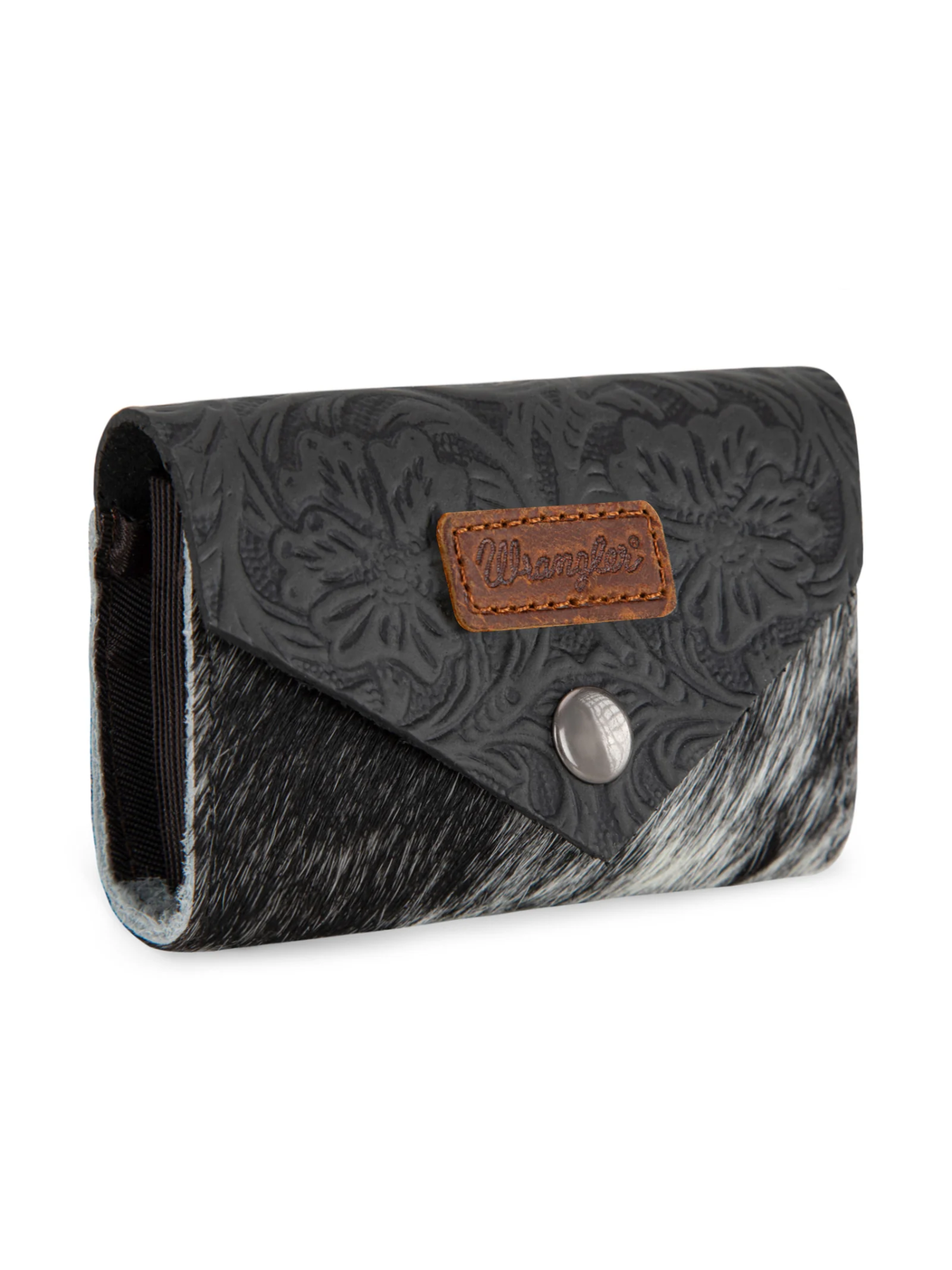 Porte-cartes Hair-On Cowhide Floral