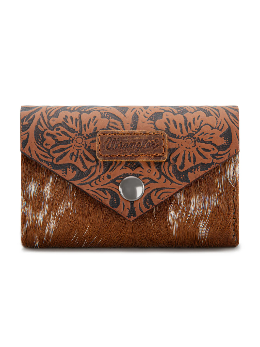 Porte-cartes Hair-On Cowhide Floral