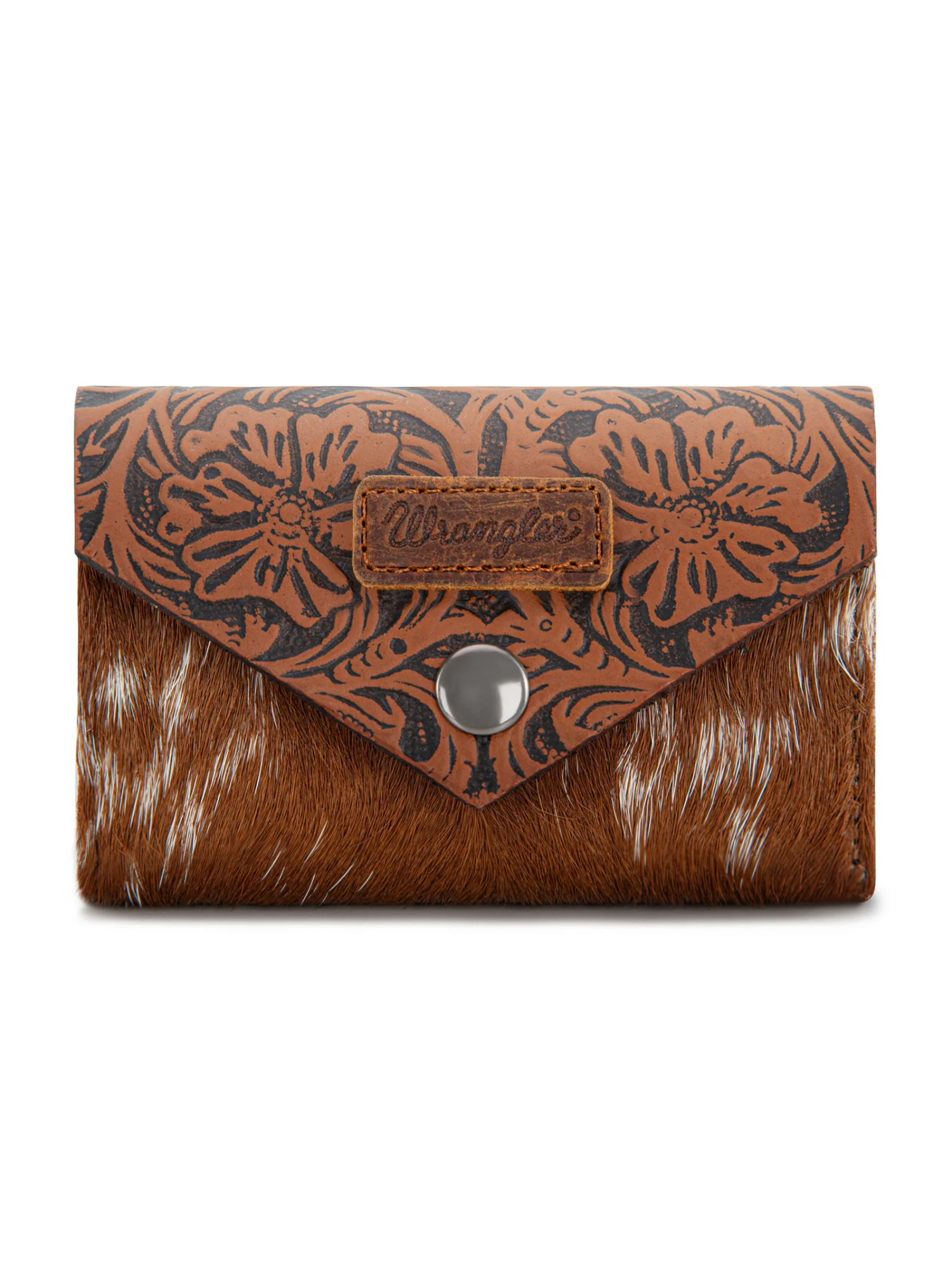 Porte-cartes Hair-On Cowhide Floral