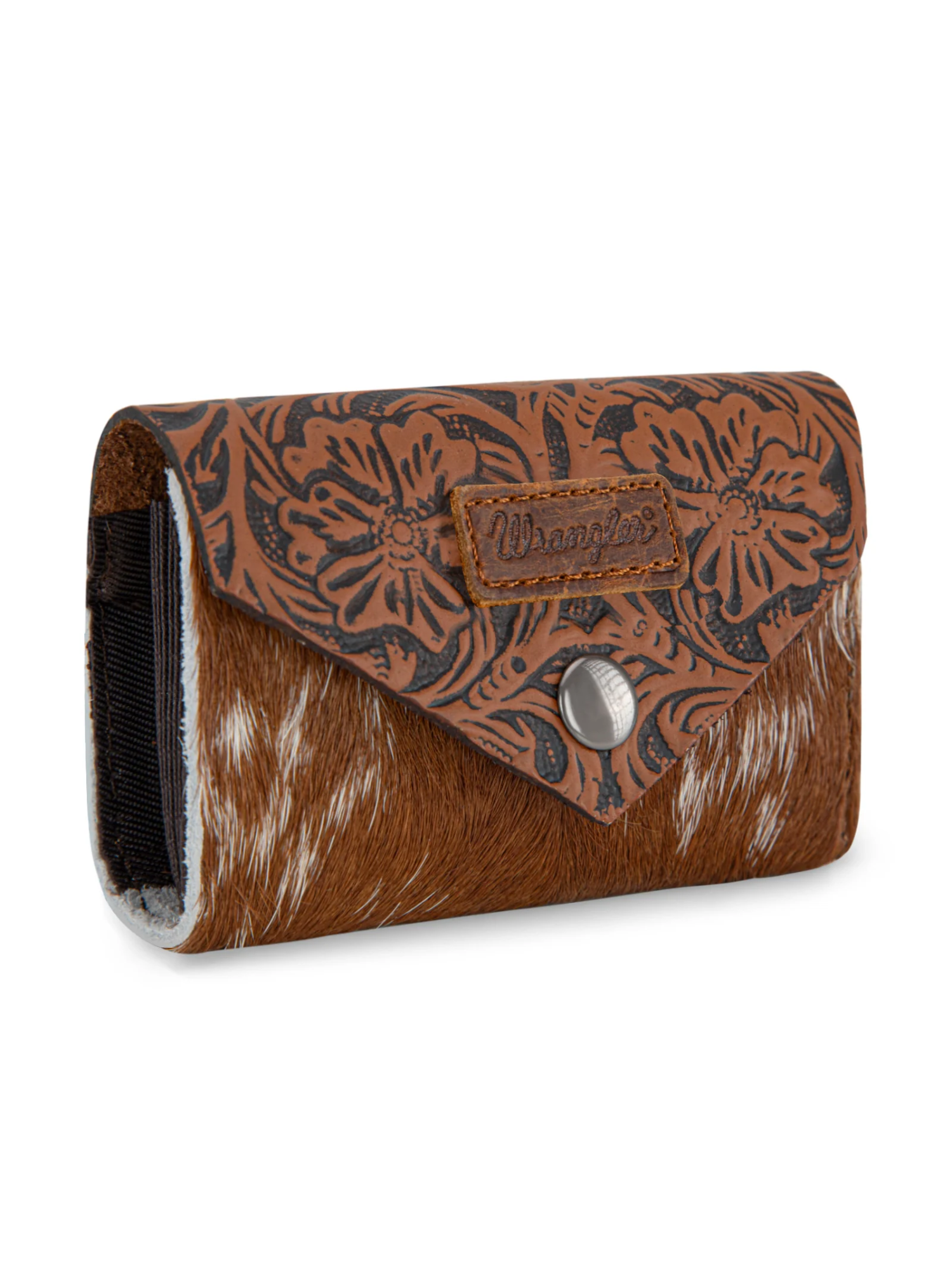 Porte-cartes Hair-On Cowhide Floral