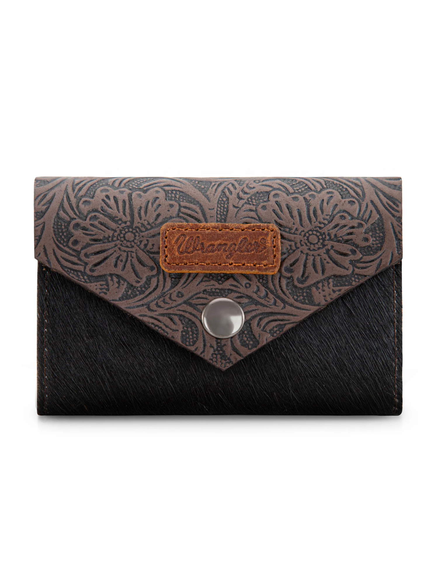 Porte-cartes Hair-On Cowhide Floral