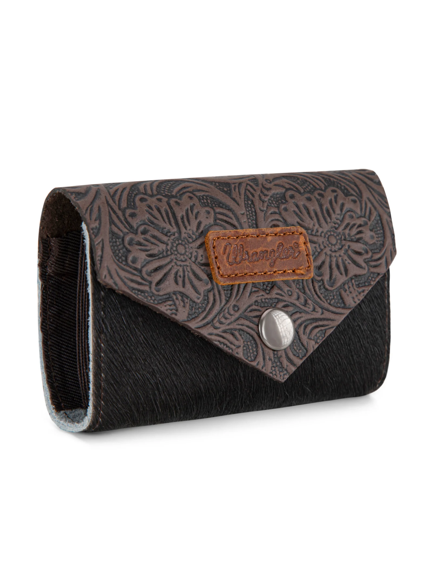Porte-cartes Hair-On Cowhide Floral