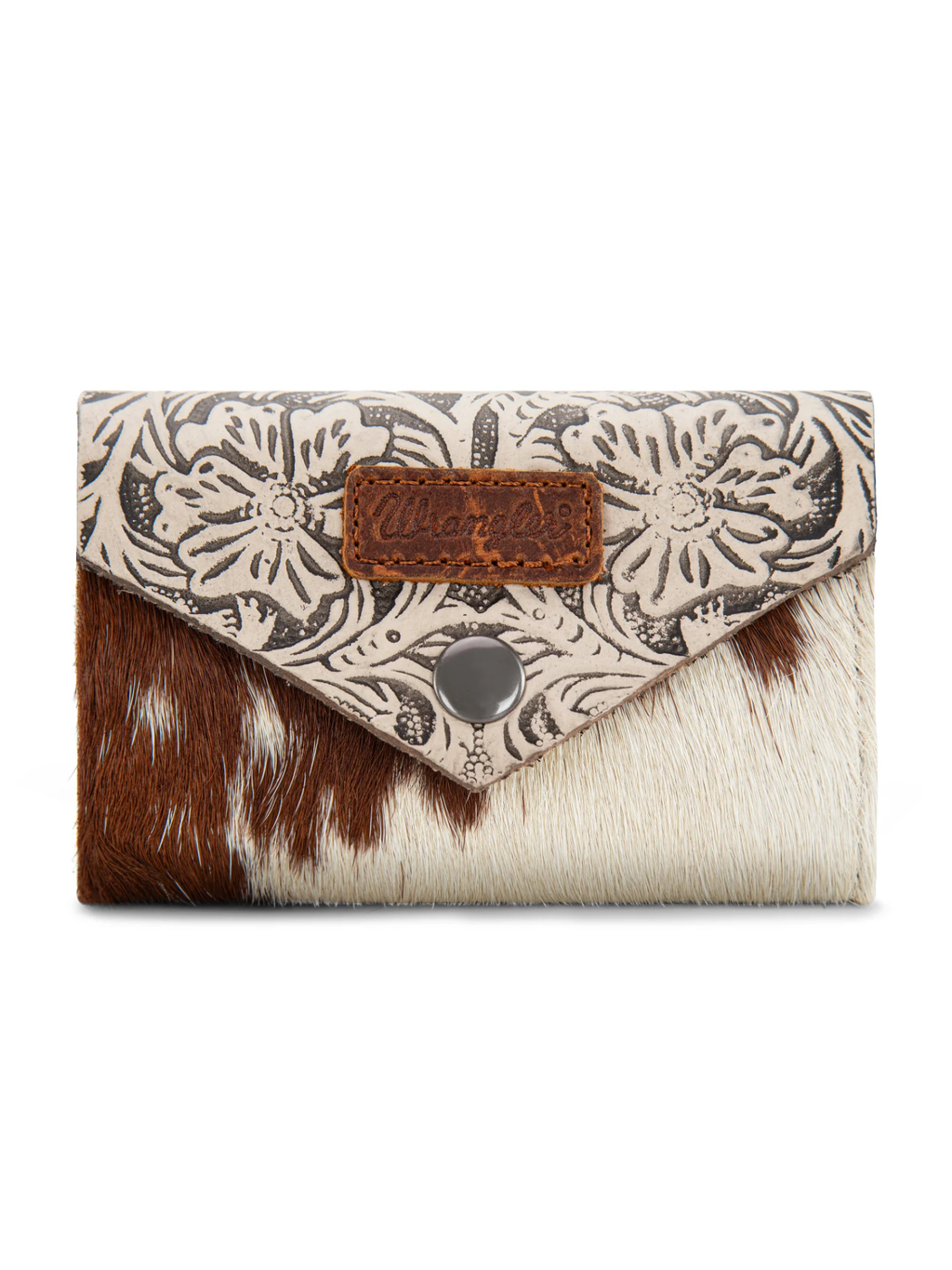 Porte-cartes Hair-On Cowhide Floral