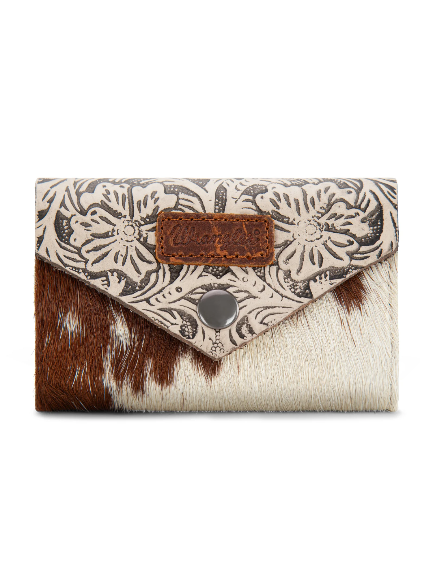 Porte-cartes Hair-On Cowhide Floral