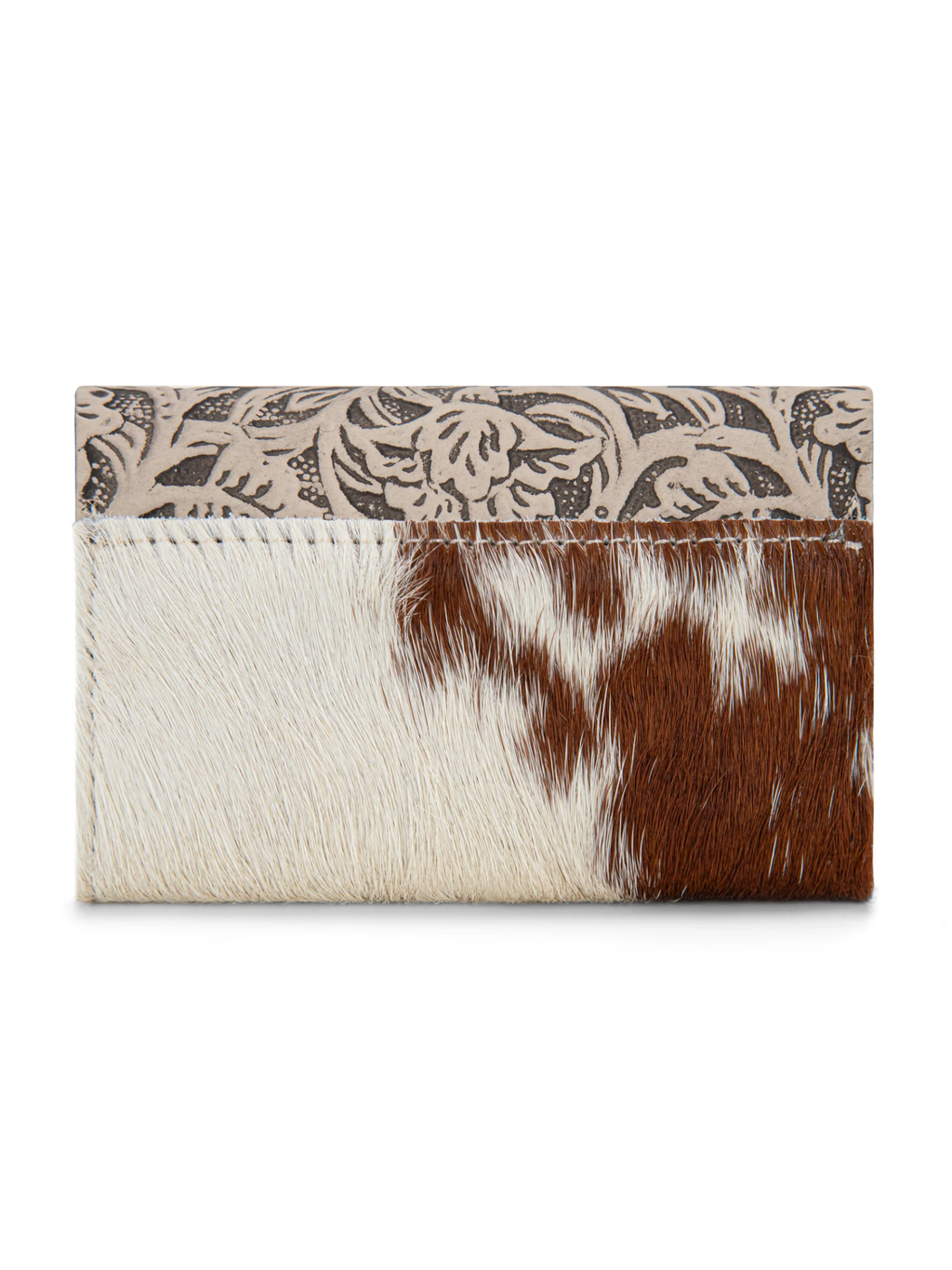 Porte-cartes Hair-On Cowhide Floral