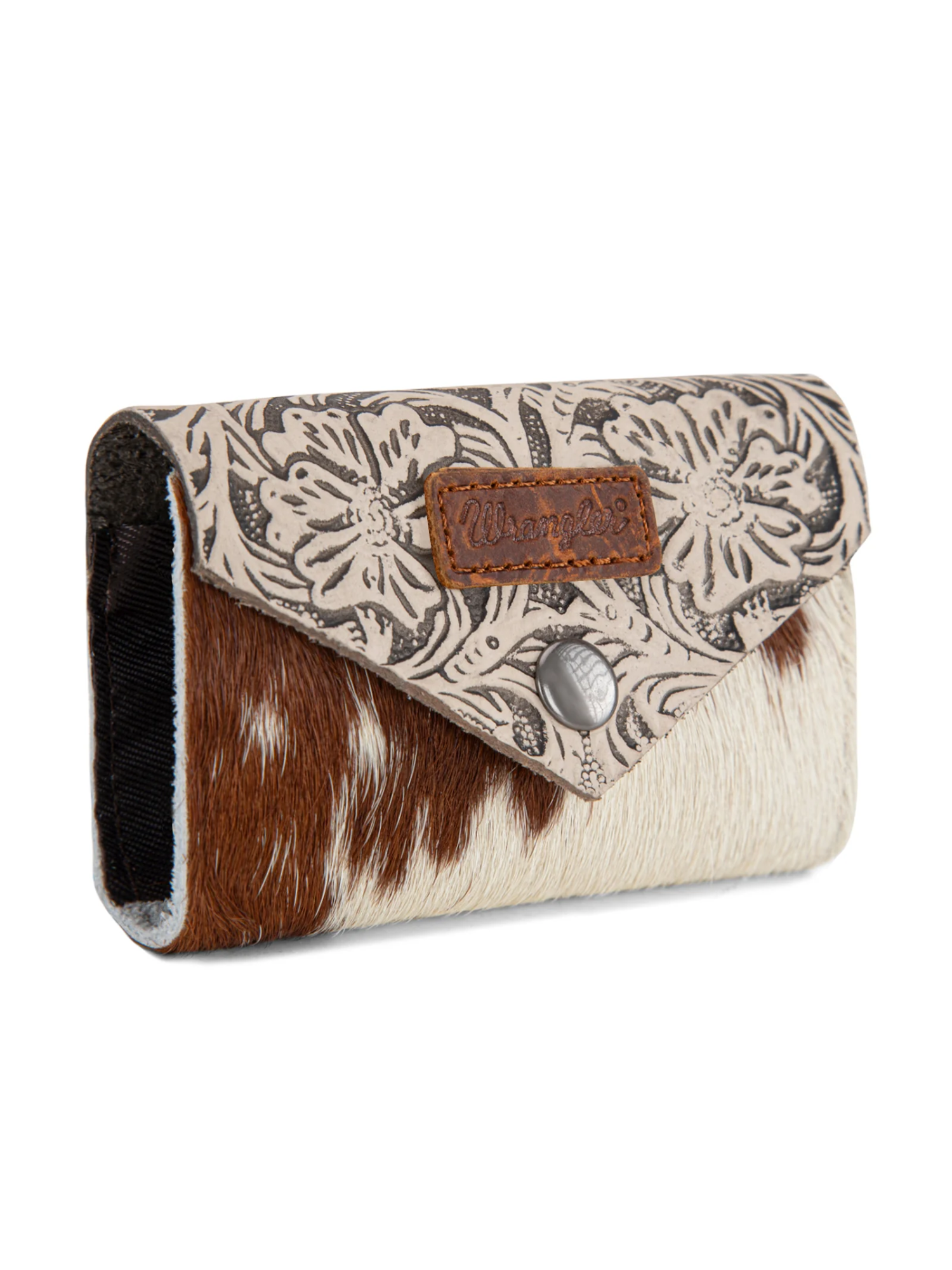 Porte-cartes Hair-On Cowhide Floral